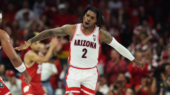 Arizona Wildcats guard Caleb Love.